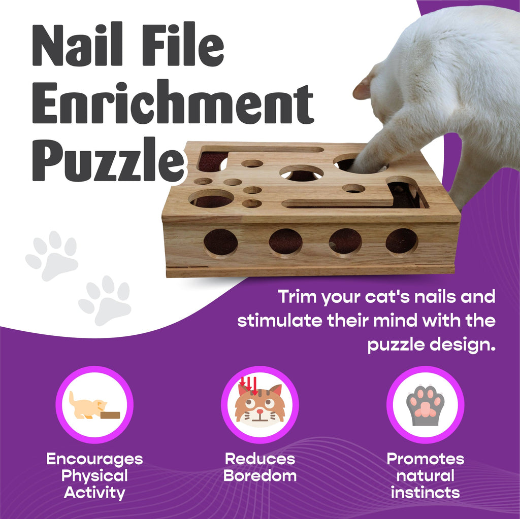 Cat Nail File Enrichment Box